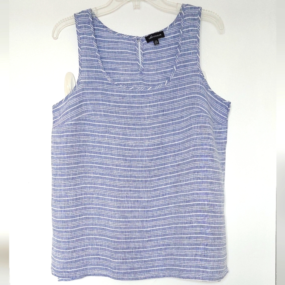 Lord & Taylor linen sleeveless top size L